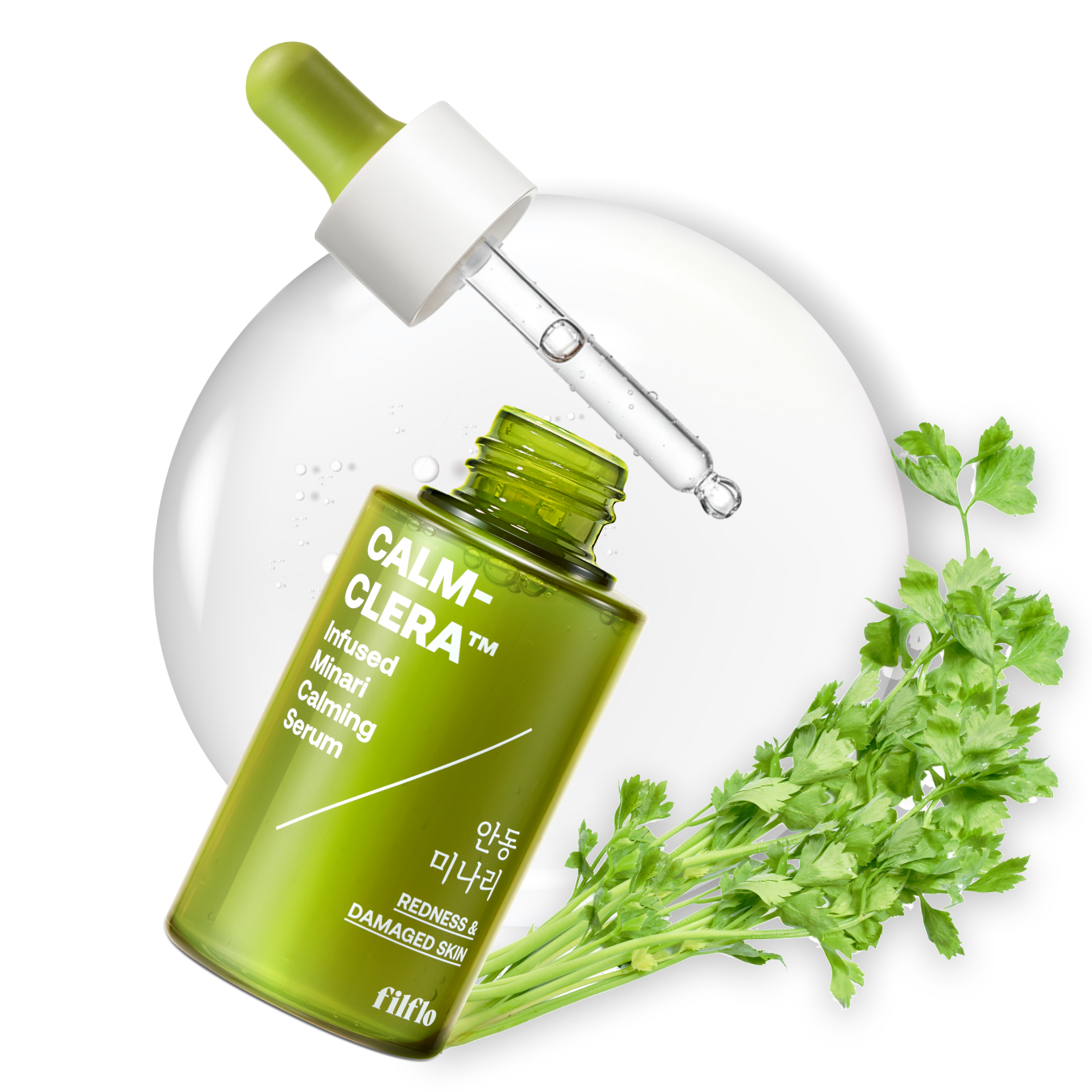 Calm-clera infused minari calming serum 45ml (1.52 Fl Oz)