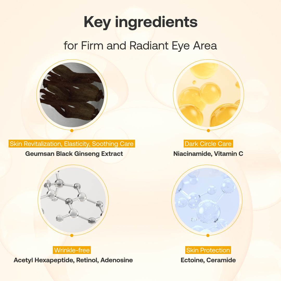 Geumsan Black Ginseng Peptide Under Eye Patches (2 Patches)